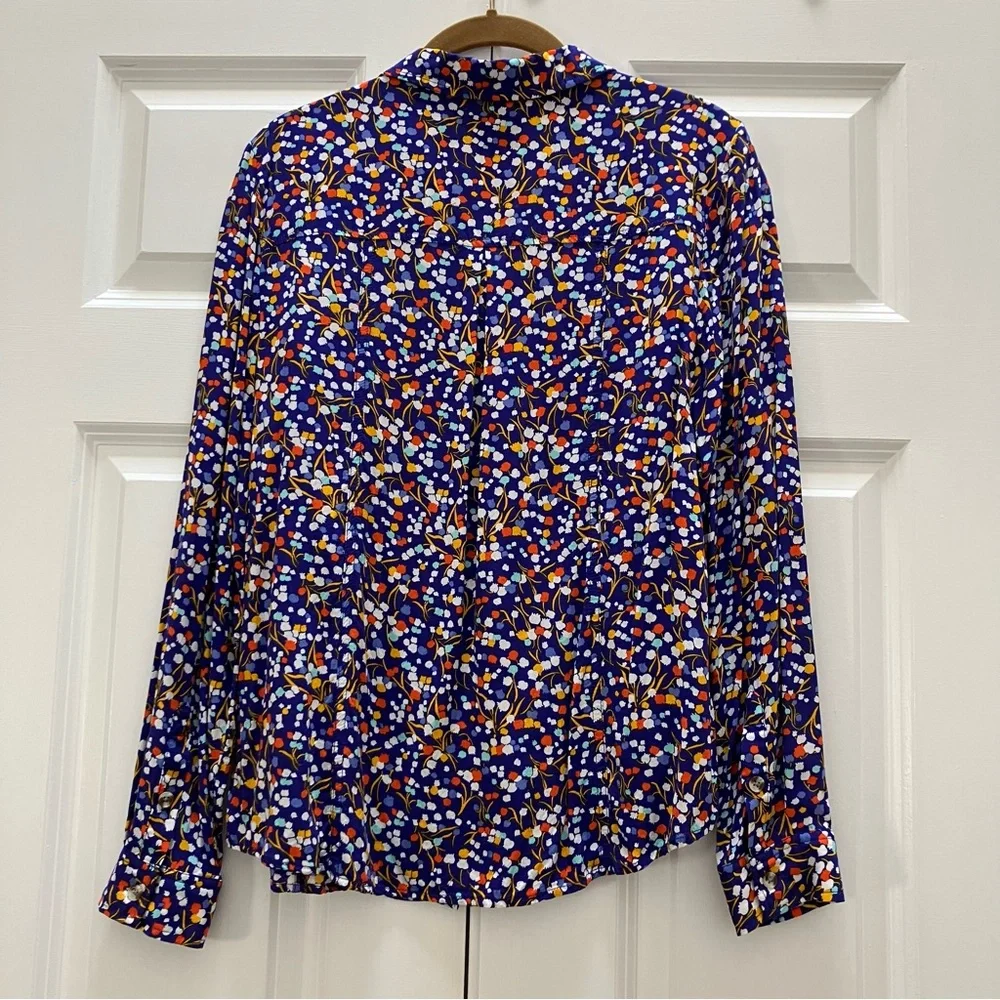 Anthropologie Pop Potpourri Colloquial Top Blouse Shirt 9 of 52 Conversations 6